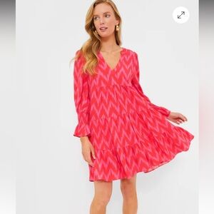 Pomander Place Hot Pink Ikat Kenzo Dress